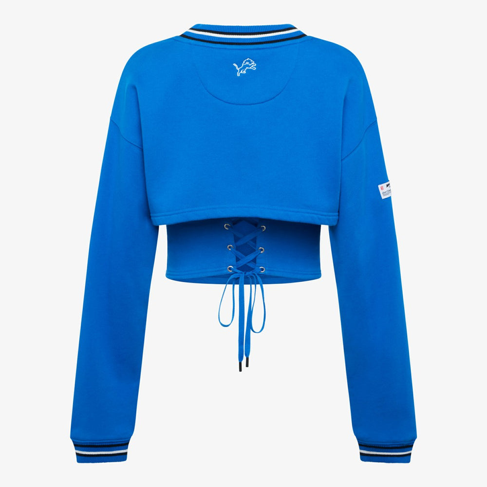 Detroit Lions Off Season Women's Fleece Shrug Cami - Blue