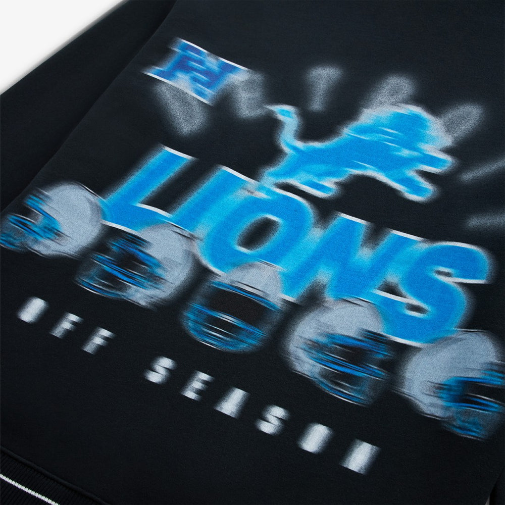 Detroit Lions Off Season Unisex Hoodie - Black Hoodies