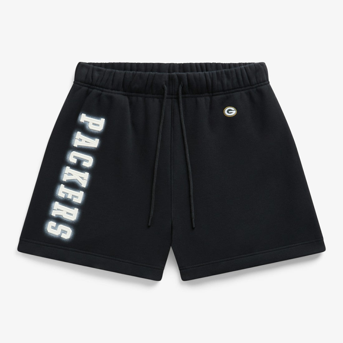 Green Bay Packers Off Season Unisex Fleece Shorts - Black Shorts