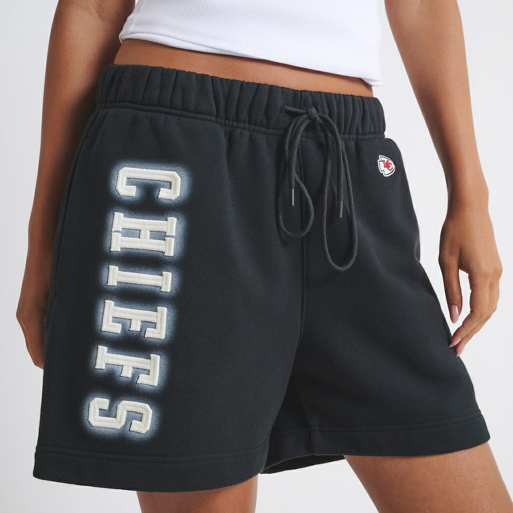 Kansas City Chiefs Off Season Unisex Fleece Shorts - Black Shorts