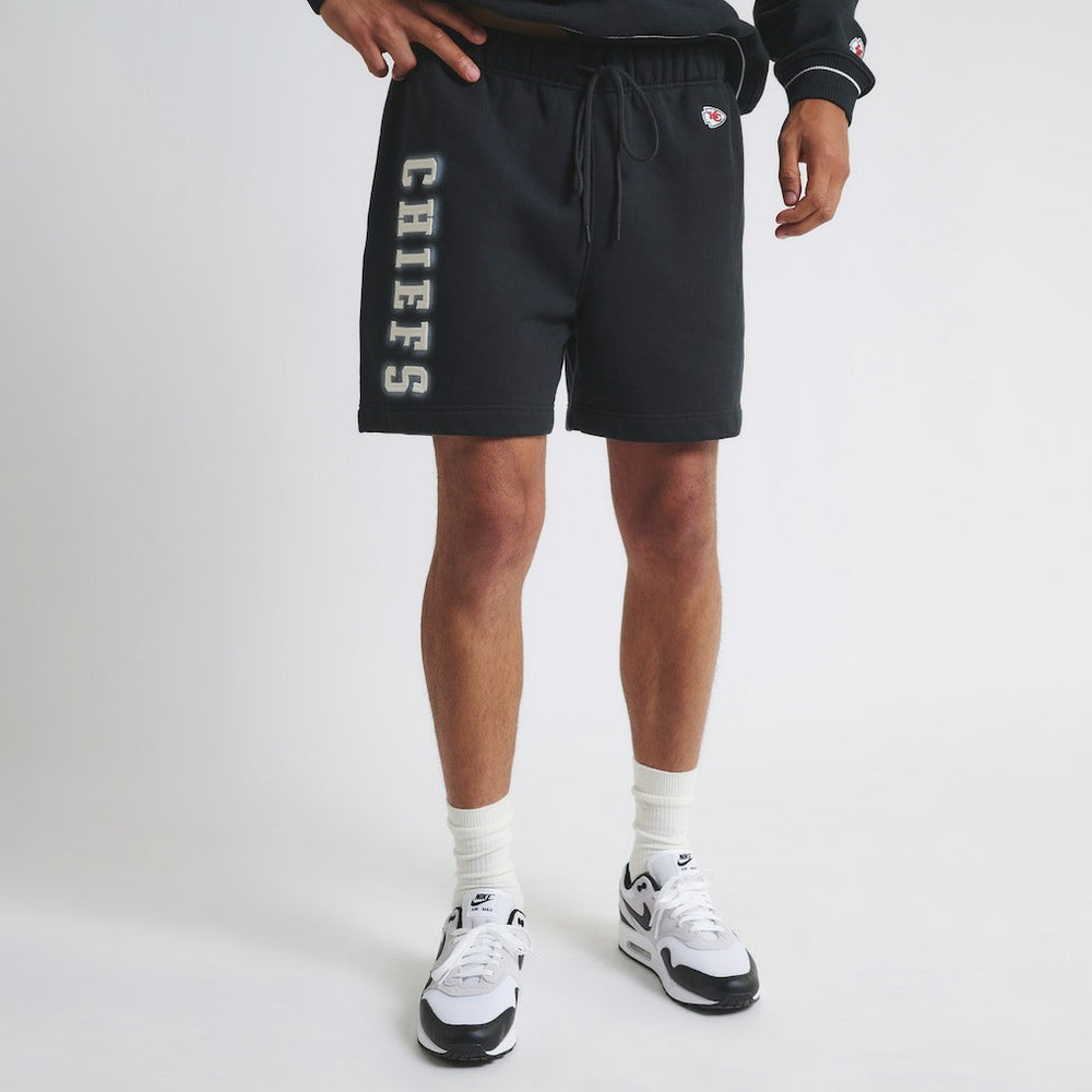 Kansas City Chiefs Off Season Unisex Fleece Shorts - Black Shorts