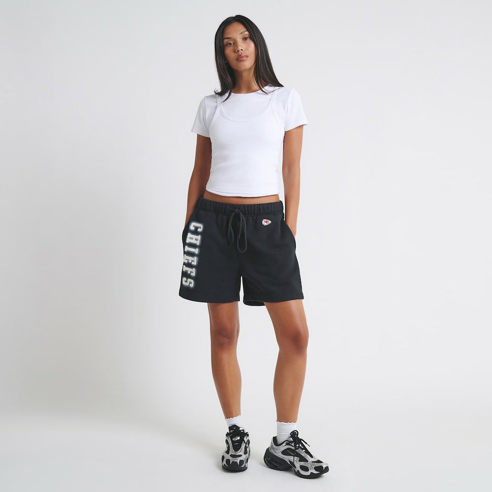 Kansas City Chiefs Off Season Unisex Fleece Shorts - Black Shorts