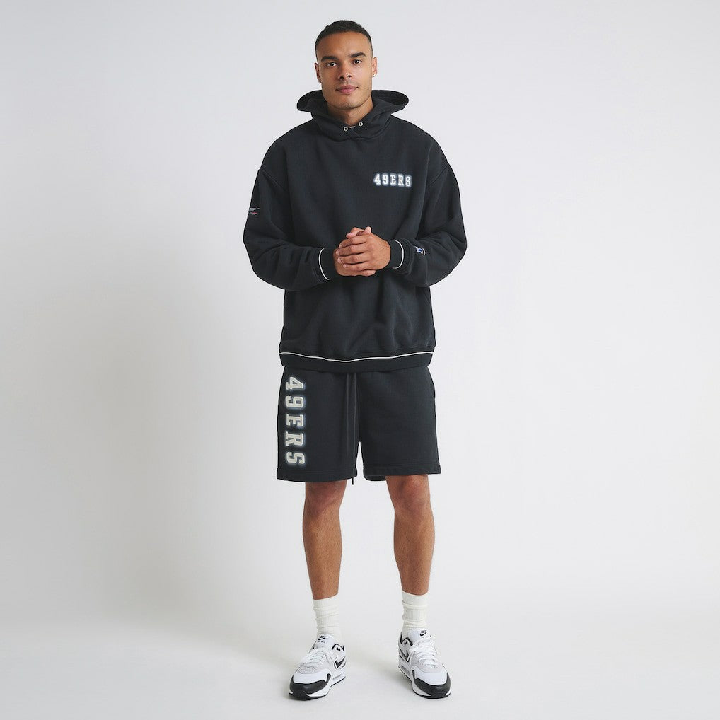 San Francisco 49ers Off Season Unisex Fleece Shorts - Black Shorts