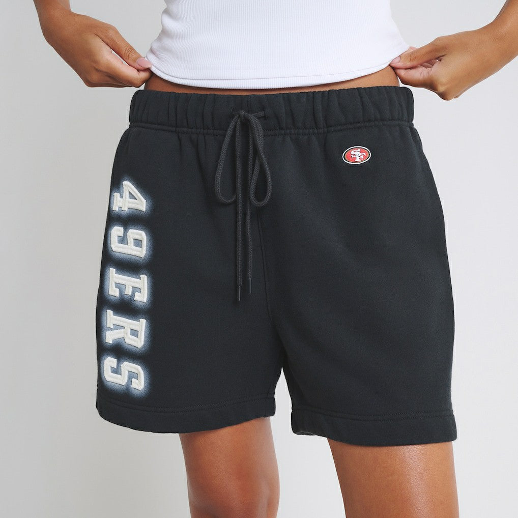 San Francisco 49ers Off Season Unisex Fleece Shorts - Black Shorts