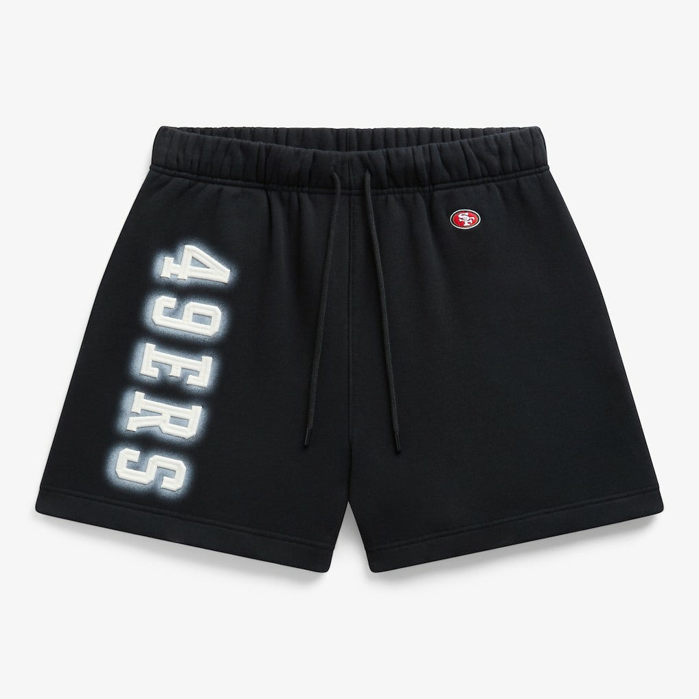 San Francisco 49ers Off Season Unisex Fleece Shorts - Black Shorts