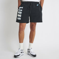Detroit Lions Off Season Unisex Fleece Shorts - Black Shorts