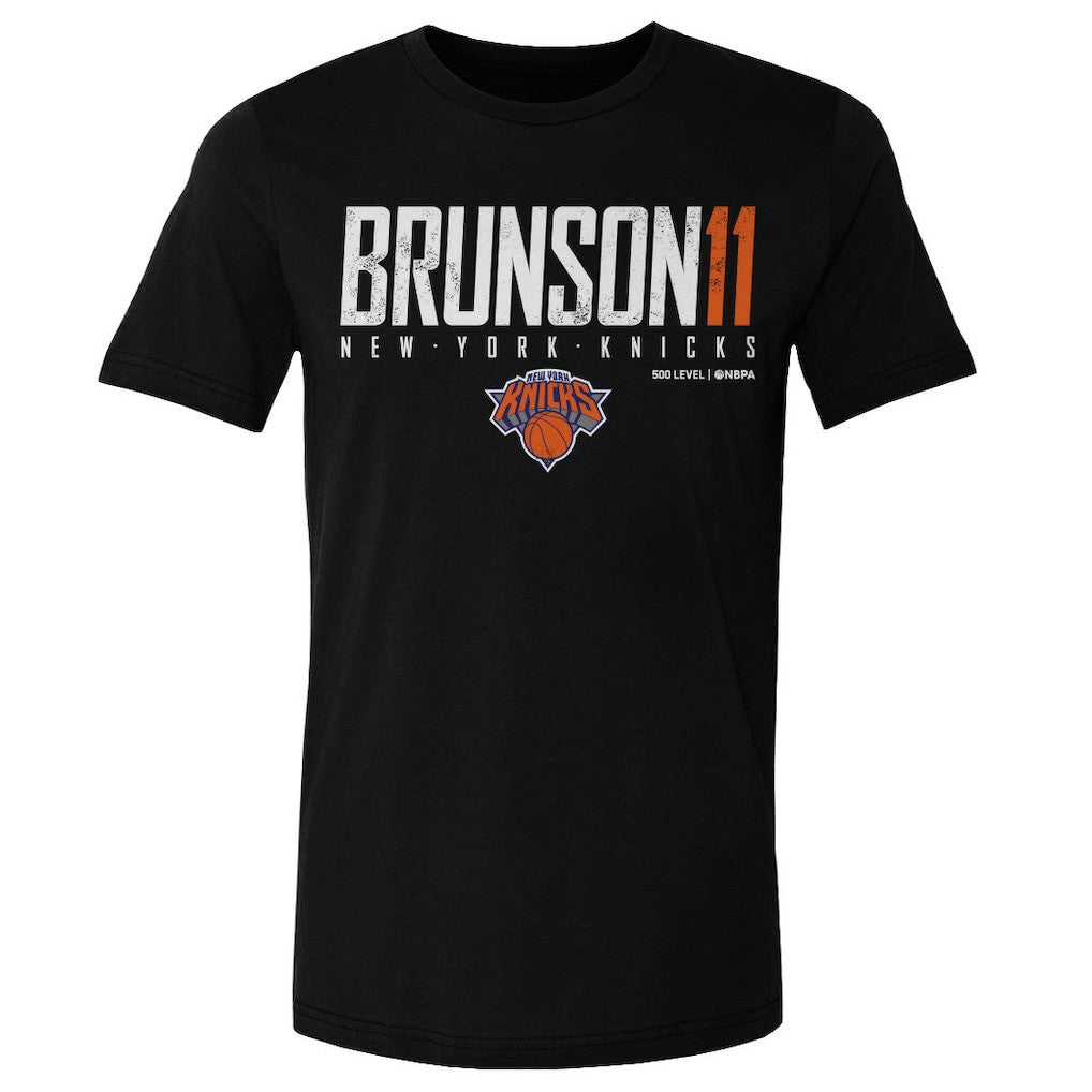 Jalen Brunson New York Knicks 500 Level Elite T-Shirt Black outlet