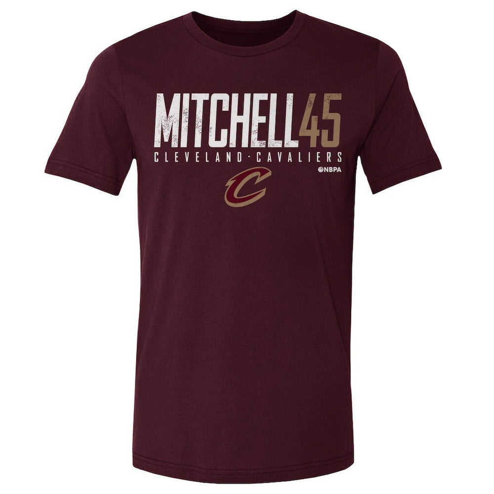 Donovan Mitchell Cleveland Cavaliers 500 Level Elite T-Shirt Wine