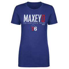 Tyrese Maxey Philadelphia 76ers 500 Level Women's Elite T-Shirt Royal