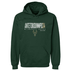 Giannis Antetokounmpo Milwaukee Bucks 500 Level Elite Pullover Hoodie Hunter Green outlet