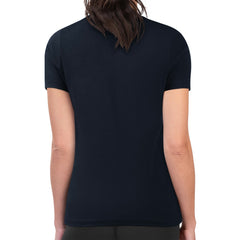 Minnesota Twins G-III 4Her by Carl Banks Women's Super-Slim Fit Lightweight Double Heart T-Shirt - Navy T-shirts