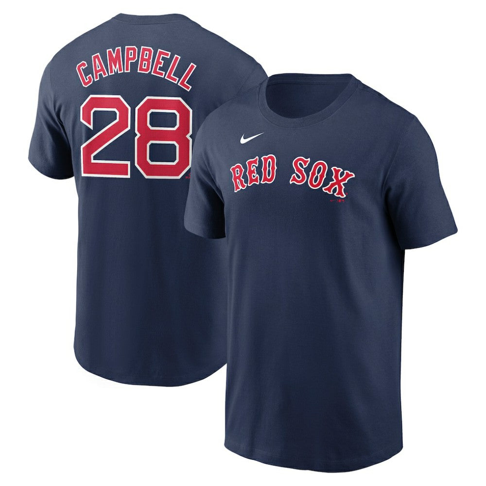 Kristian Campbell Boston Red Sox Nike Fuse Name & Number T-Shirt - Navy T-shirts