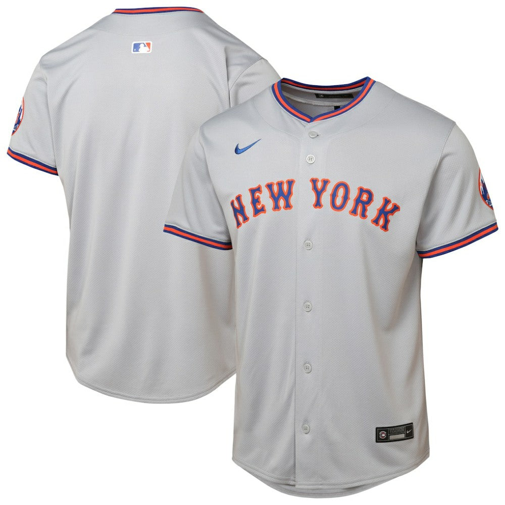 New York Mets Youth Road Limited Jersey - Gray Jerseys