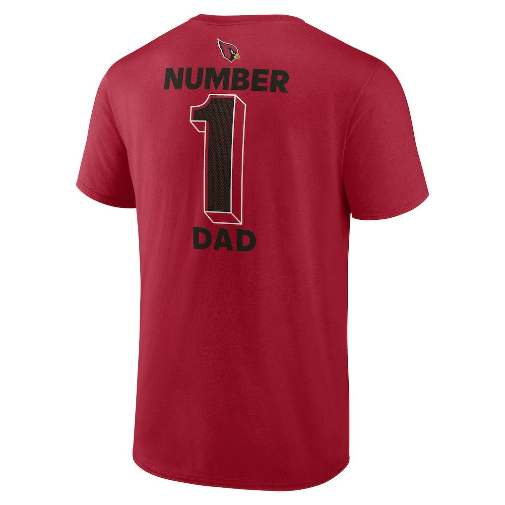 Arizona Cardinals #1 Dad Jersey T-Shirt - Cardinal T-shirts