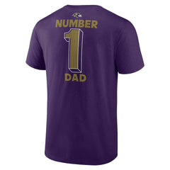Baltimore Ravens #1 Dad Jersey T-Shirt - Purple T-shirts