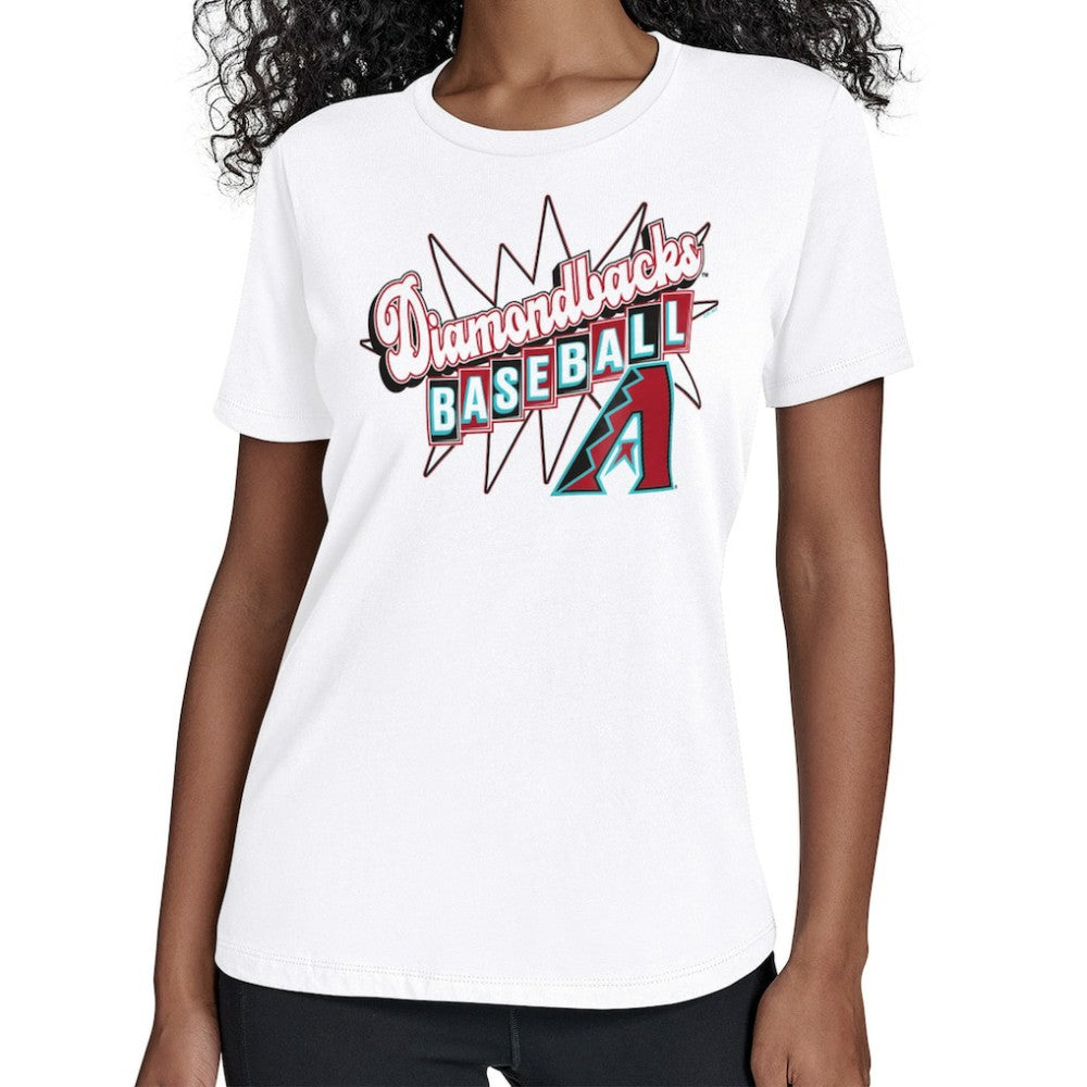 Arizona Diamondbacks Starter Women's Drive-In T-Shirt - White T-shirts