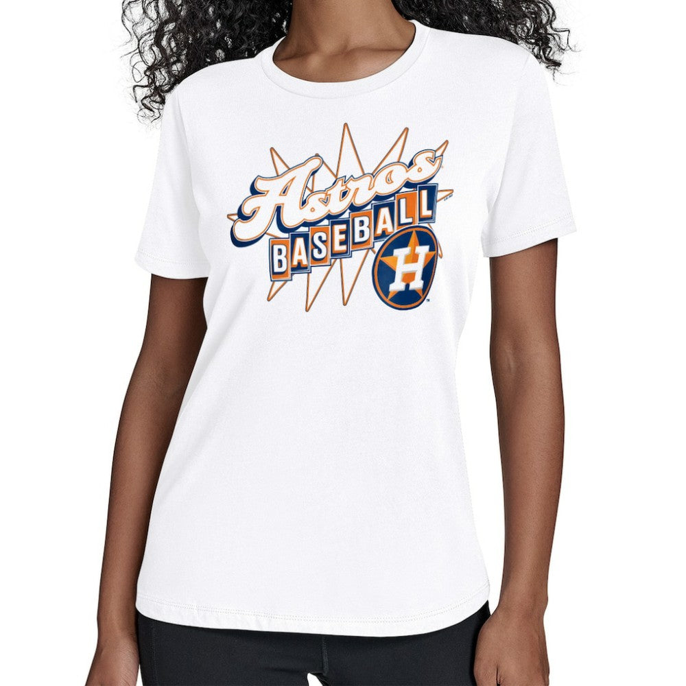 Houston Astros Starter Women's Drive-In T-Shirt - White T-shirts