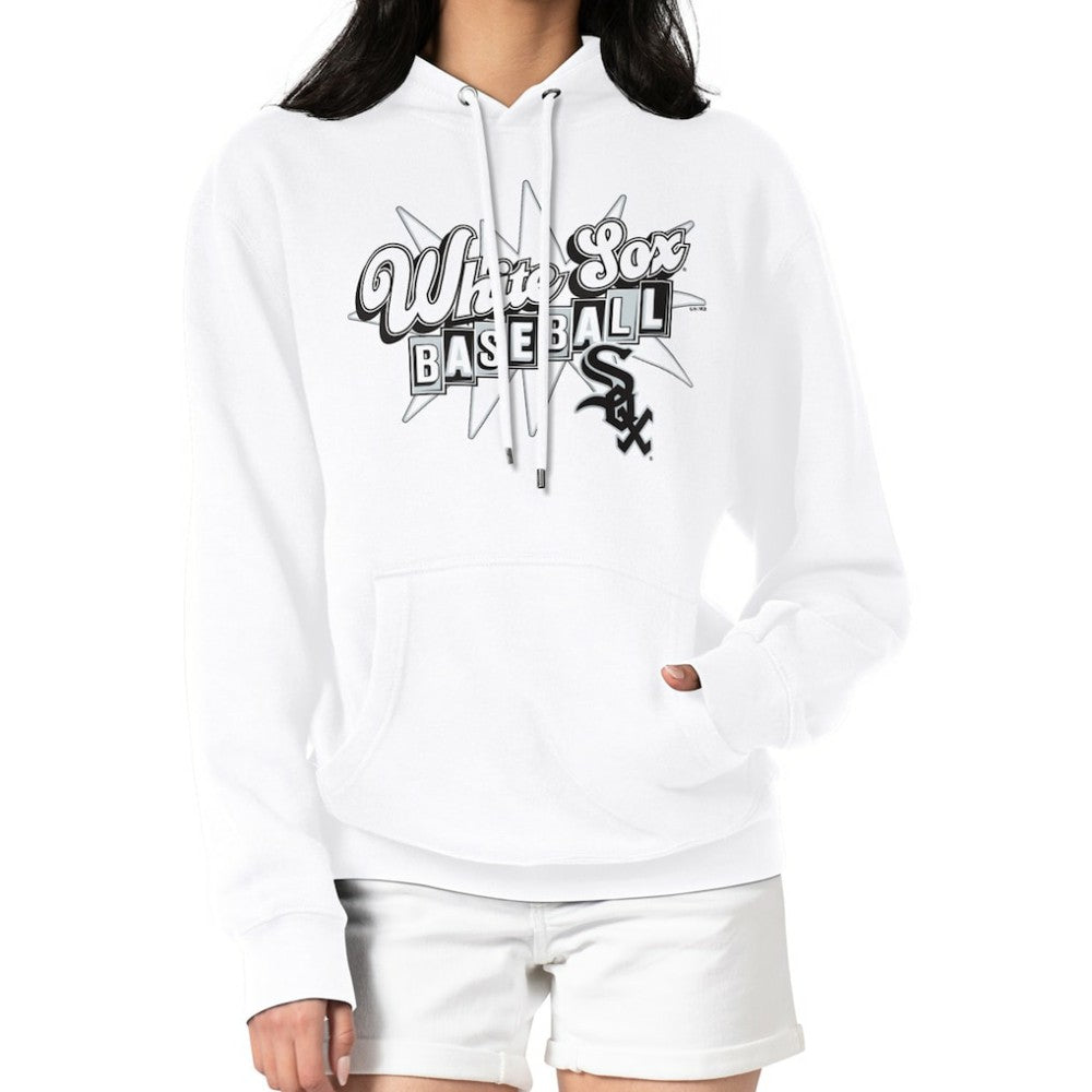 Chicago White Sox Starter Women's Drive-In Pullover Hoodie - White Hoodies