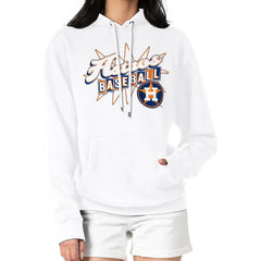 Houston Astros Starter Women's Drive-In Pullover Hoodie - White Hoodies