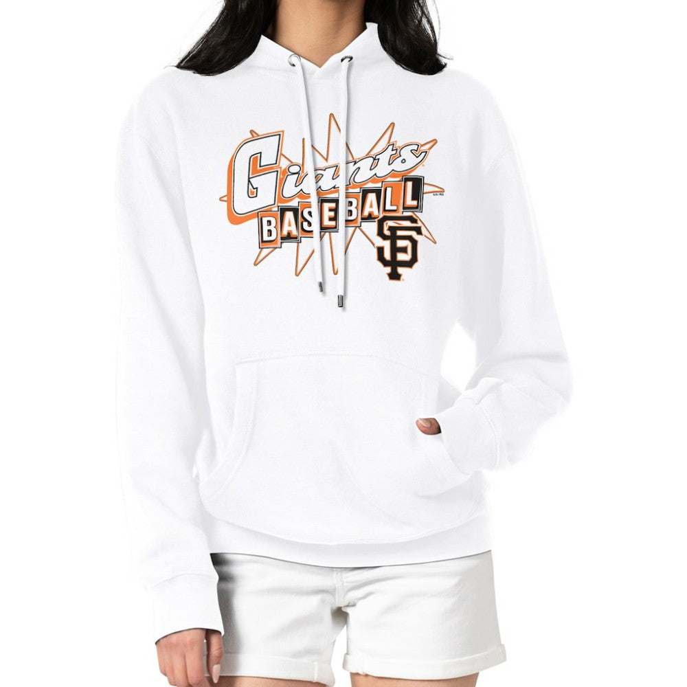 San Francisco Giants Starter Women's Drive-In Pullover Hoodie - White Hoodies