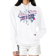 Toronto Blue Jays Starter Women's Drive-In Pullover Hoodie - White Hoodies