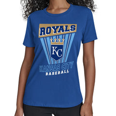 Kansas City Royals Starter Women's Poster Print T-Shirt - Royal T-shirts