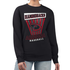 Arizona Diamondbacks Starter Women's Poster Print Pullover Sweatshirt - Black Pullover