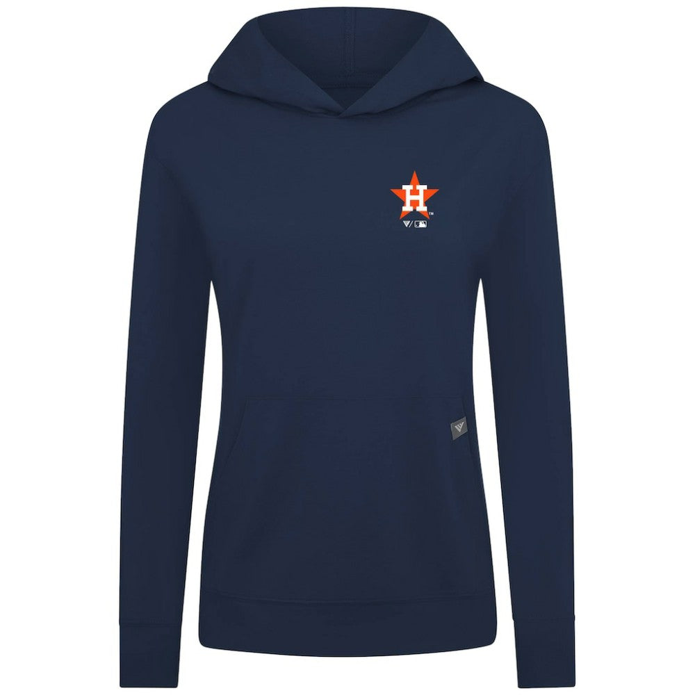 Houston Astros Levelwear Women's Cooperstown Collection Relay Core Logo Pullover Hoodie - Navy Hoodies