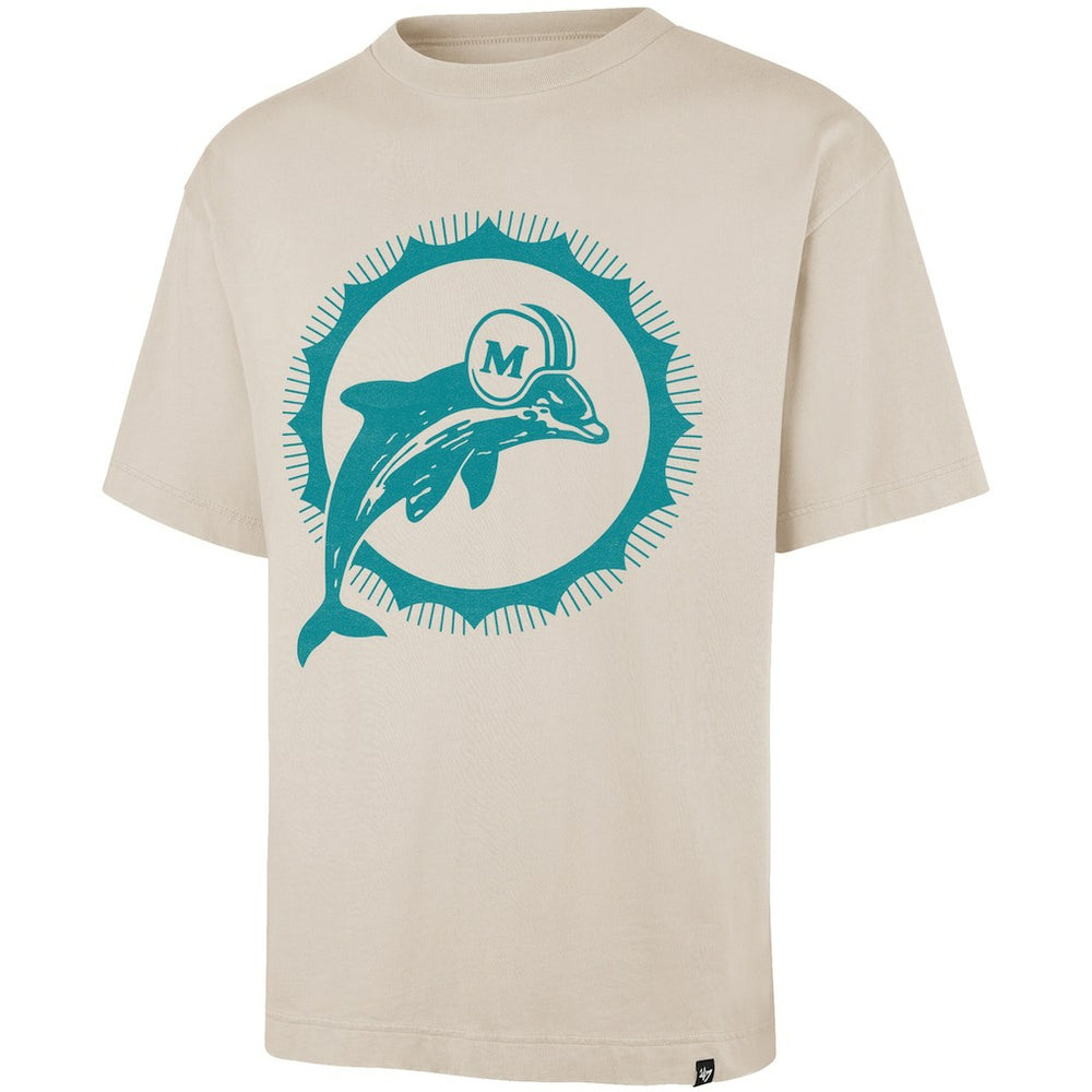 Miami Dolphins '47 Bouldering Imprint Ravine Foundation Throwback T-Shirt - Tan T-shirts