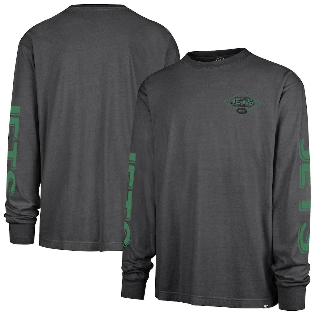 New York Jets '47 Cairn Ravine Foundation Long Sleeve T-Shirt - Charcoal T-shirts