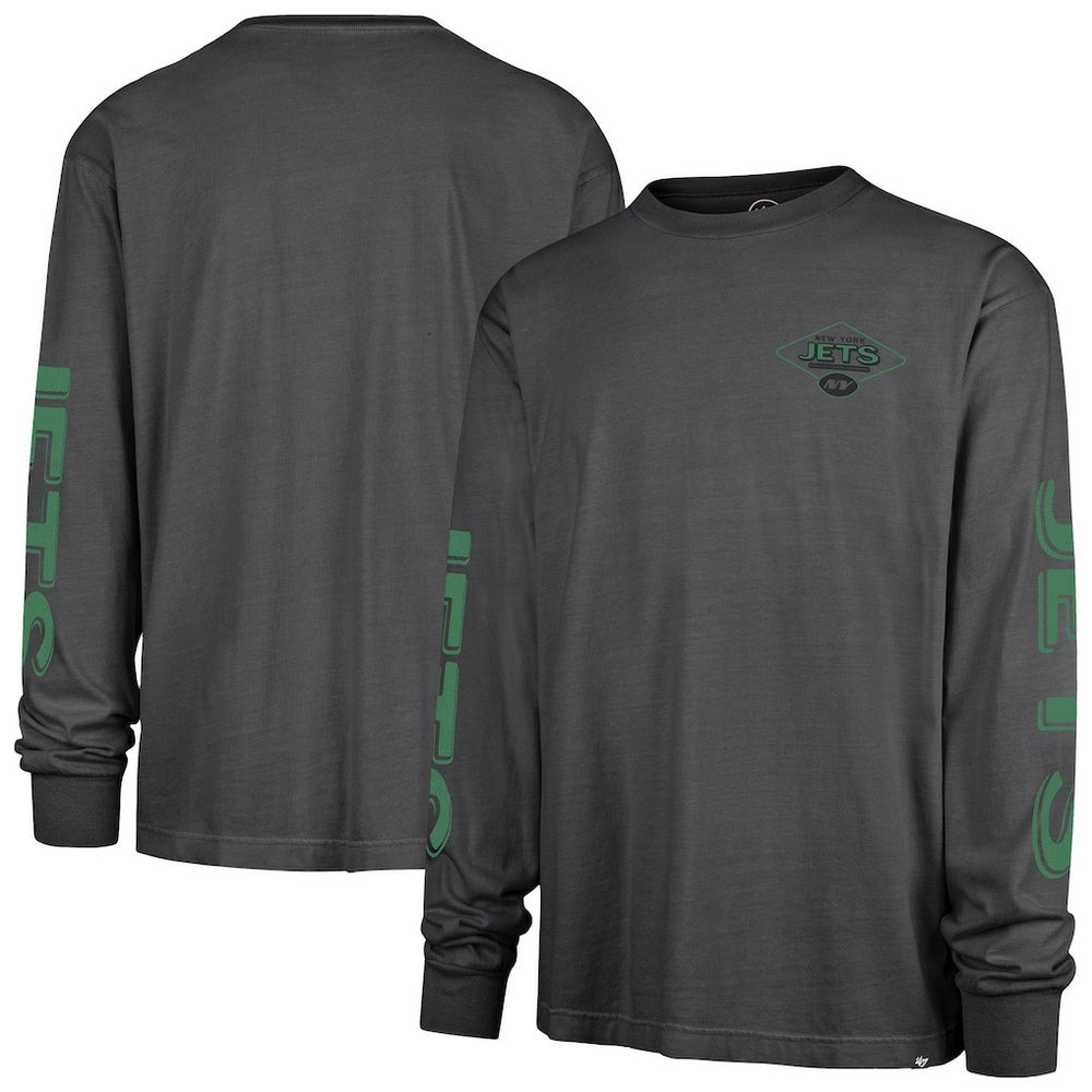 New York Jets '47 Cairn Ravine Foundation Long Sleeve T-Shirt - Charcoal T-shirts