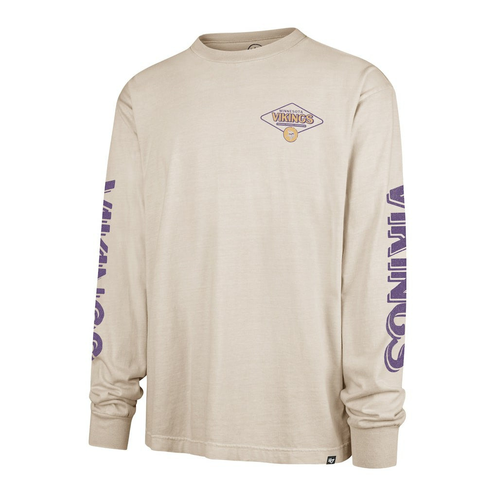 Minnesota Vikings '47 Cairn Ravine Foundation Long Sleeve T-Shirt - Tan T-shirts