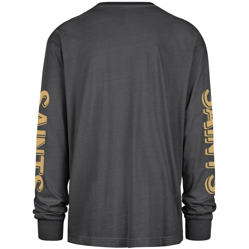 New Orleans Saints '47 Cairn Ravine Foundation Long Sleeve T-Shirt - Black T-shirts