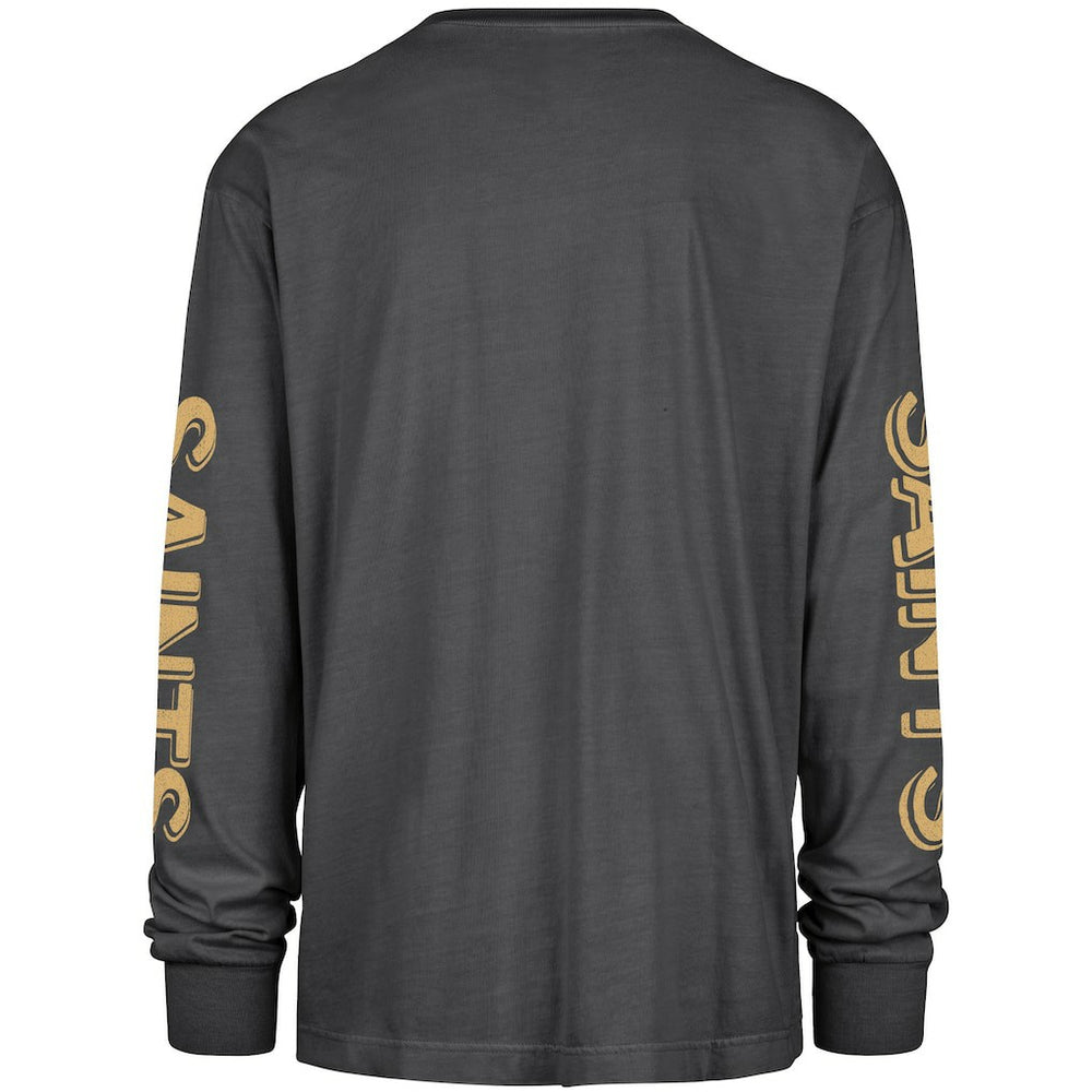 New Orleans Saints '47 Cairn Ravine Foundation Long Sleeve T-Shirt - Black T-shirts
