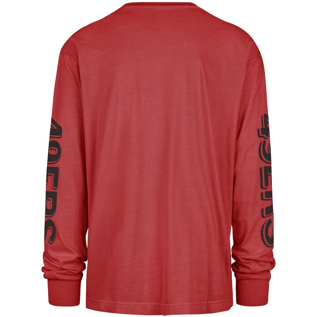 San Francisco 49ers '47 Cairn Ravine Foundation Long Sleeve T-Shirt - Scarlet T-shirts