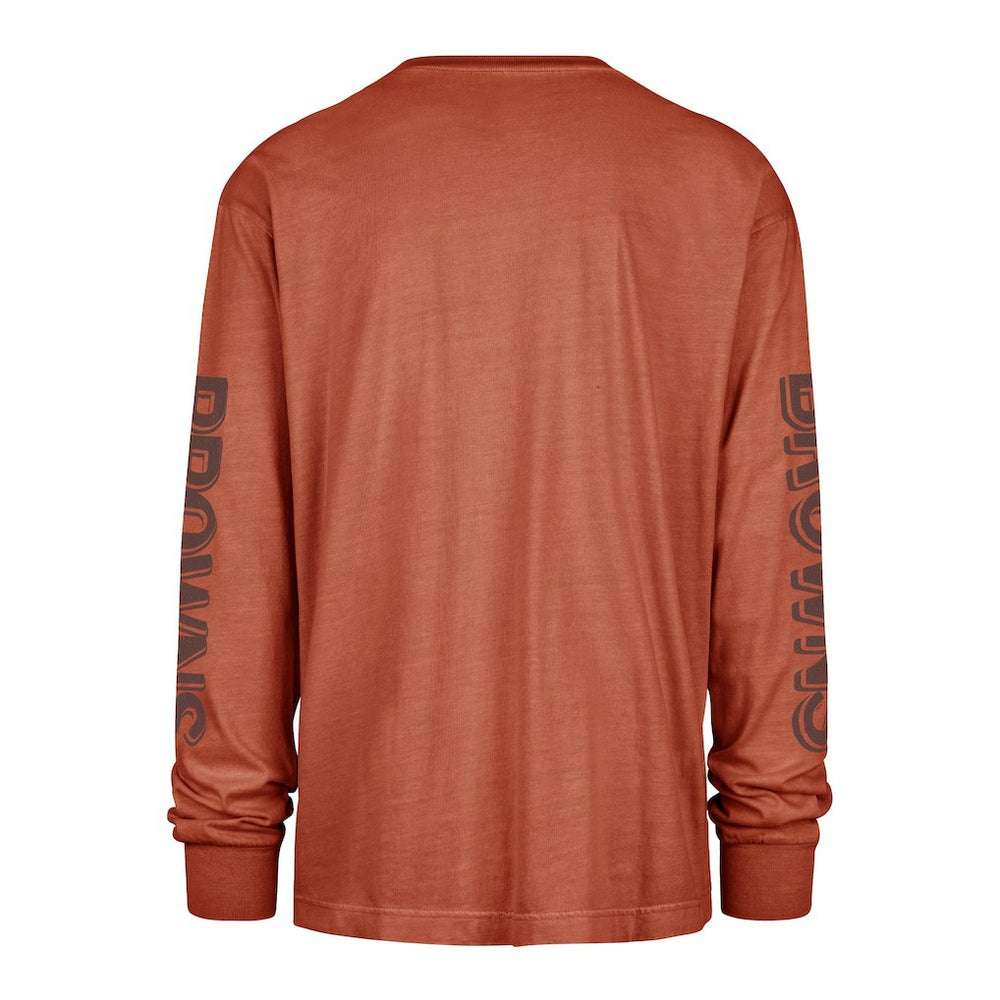 Cleveland Browns '47 Cairn Ravine Foundation Throwback Long Sleeve T-Shirt - Orange T-shirts