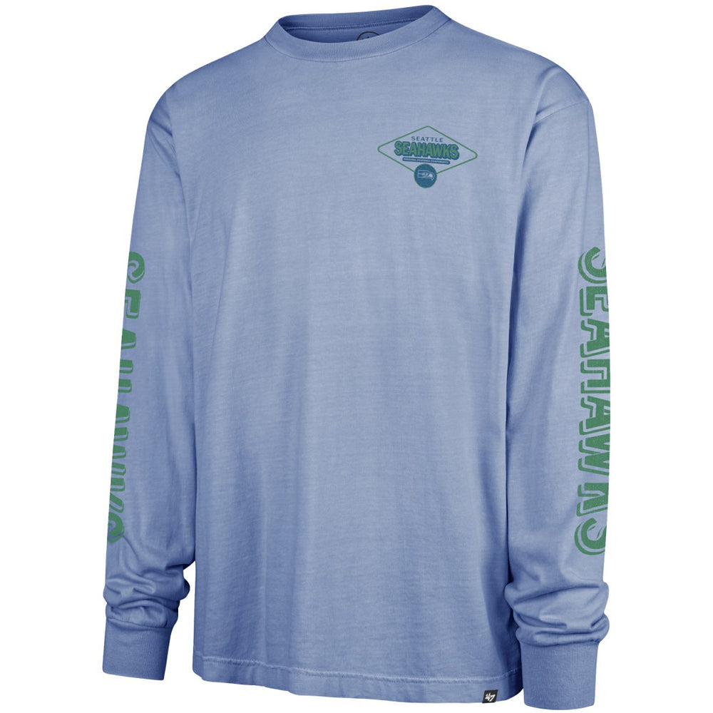 Seattle Seahawks '47 Cairn Ravine Foundation Throwback Long Sleeve T-Shirt - Blue T-shirts
