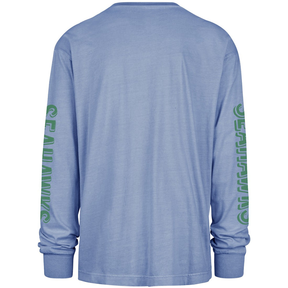 Seattle Seahawks '47 Cairn Ravine Foundation Throwback Long Sleeve T-Shirt - Blue T-shirts