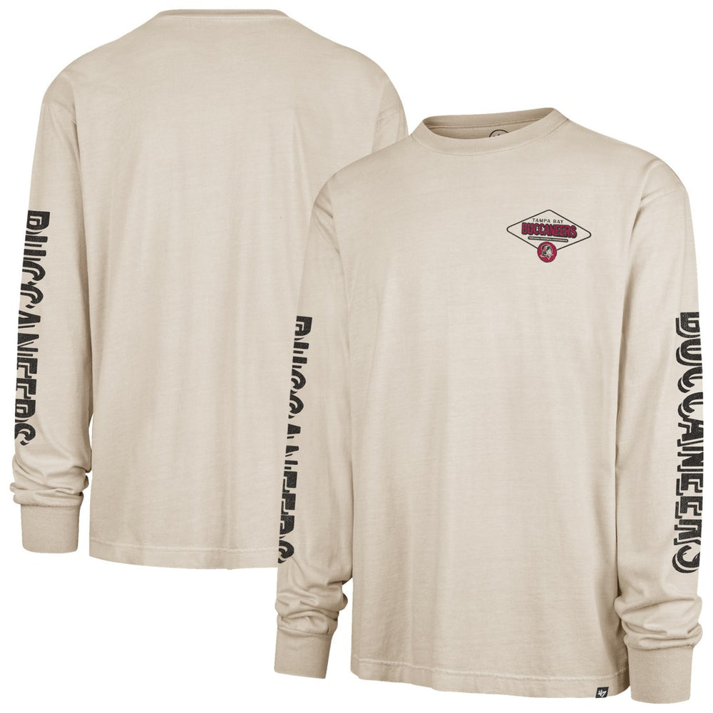 Tampa Bay Buccaneers '47 Cairn Ravine Foundation Throwback Long Sleeve T-Shirt - Tan T-shirts