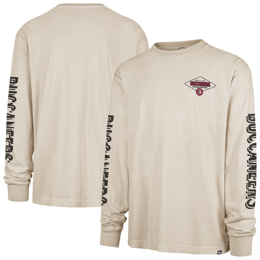 Tampa Bay Buccaneers '47 Cairn Ravine Foundation Throwback Long Sleeve T-Shirt - Tan T-shirts