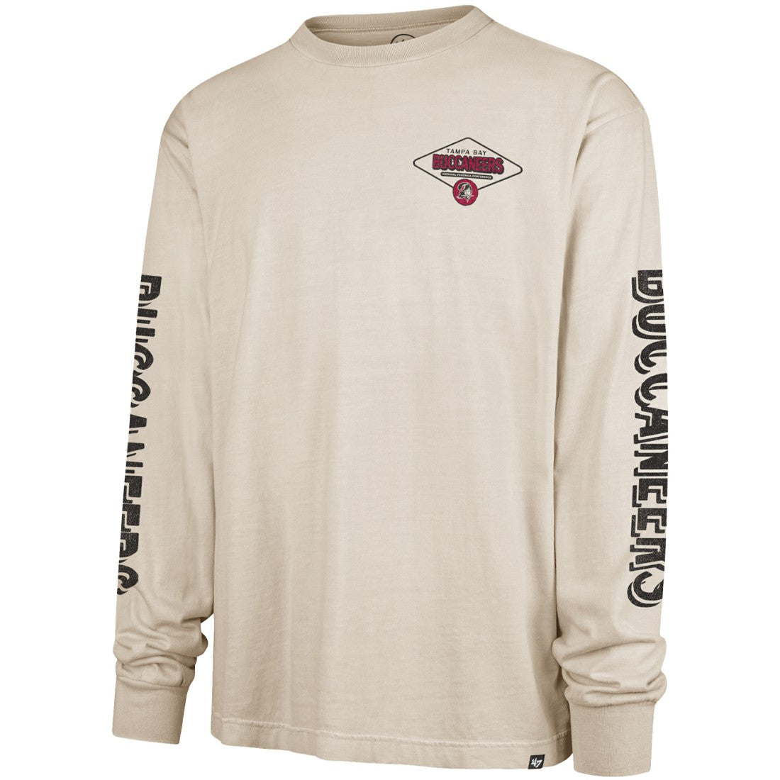 Tampa Bay Buccaneers '47 Cairn Ravine Foundation Throwback Long Sleeve T-Shirt - Tan T-shirts