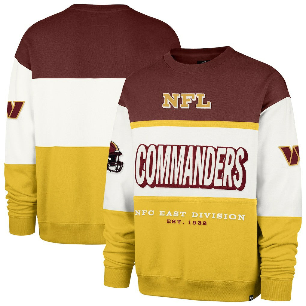 Washington Commanders '47 Breeze Maximalist Sweatshirt - Burgundy/Gold Sweatshirts