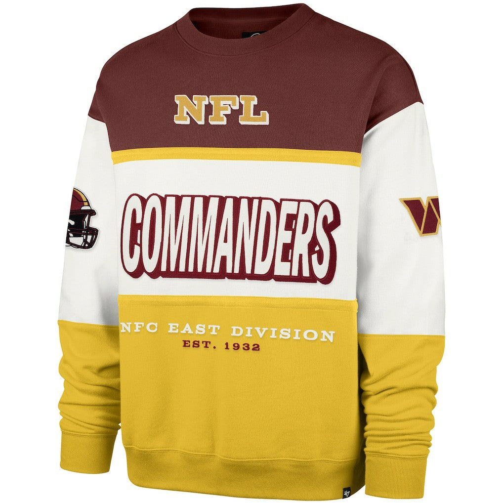 Washington Commanders '47 Breeze Maximalist Sweatshirt - Burgundy/Gold Sweatshirts