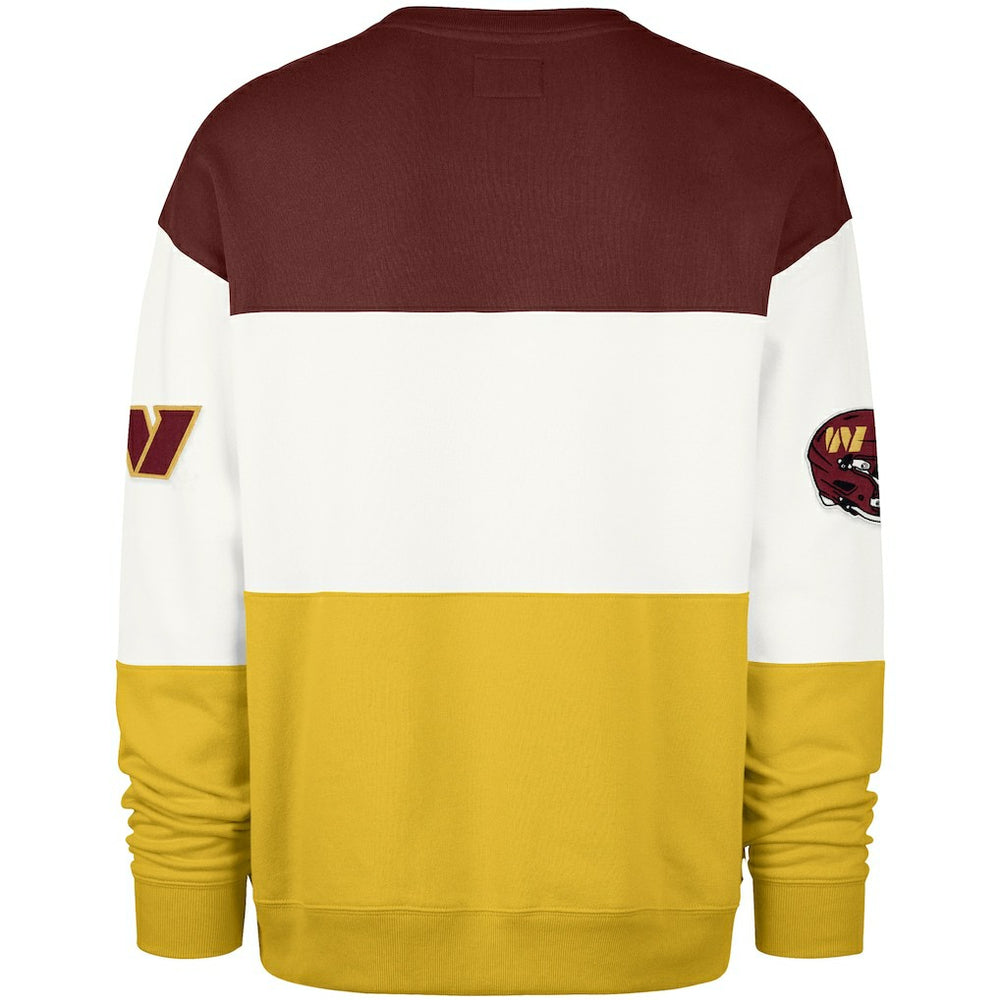 Washington Commanders '47 Breeze Maximalist Sweatshirt - Burgundy/Gold Sweatshirts