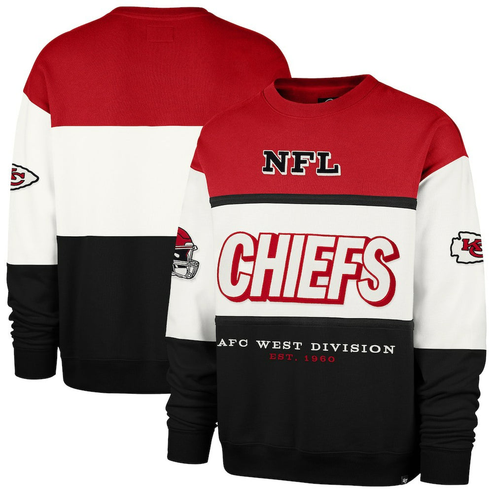 Kansas City Chiefs '47 Breeze Maximalist Sweatshirt - Red/Black Sweatshirts
