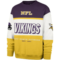 Minnesota Vikings '47 Breeze Maximalist Sweatshirt - Purple/Gold Sweatshirts