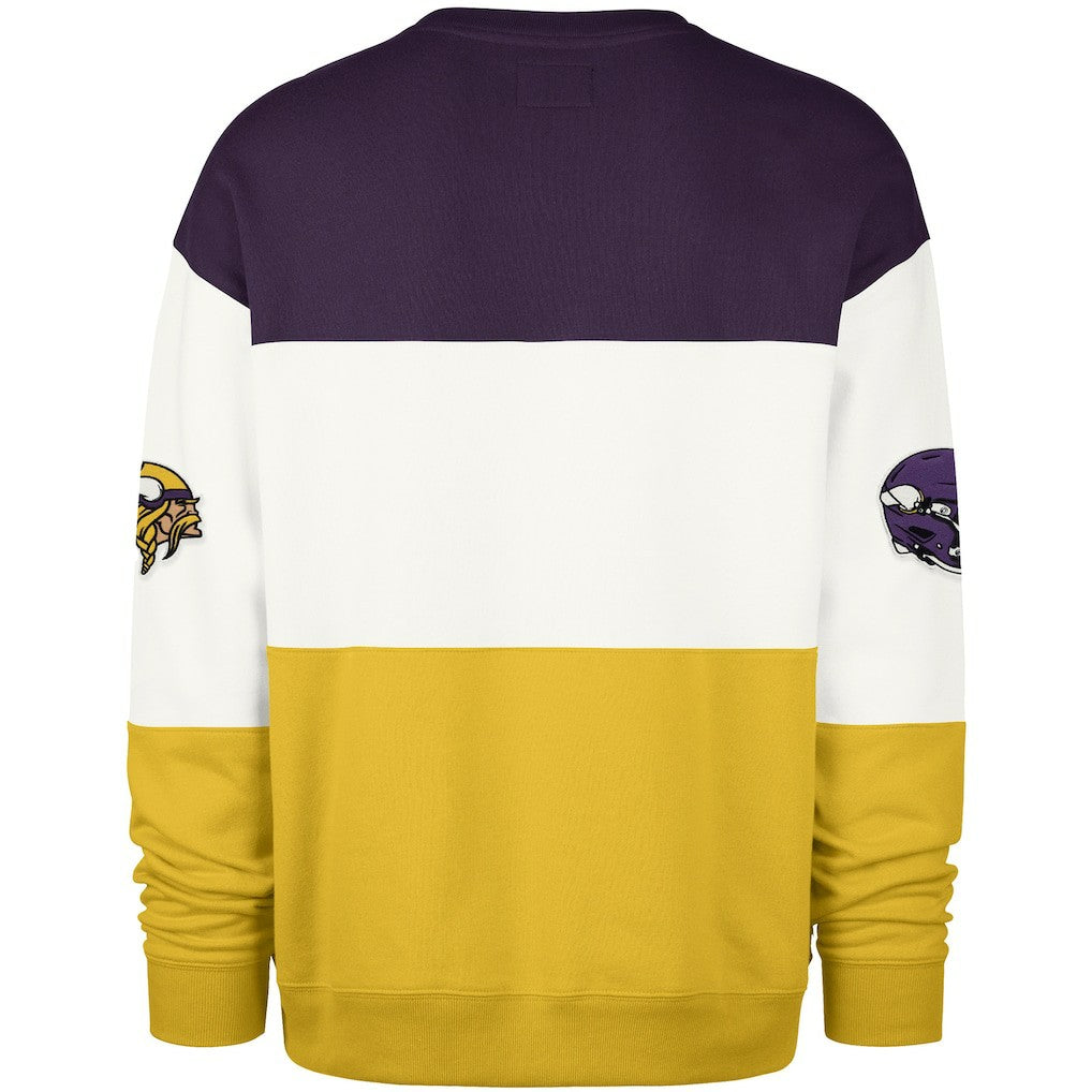 Minnesota Vikings '47 Breeze Maximalist Sweatshirt - Purple/Gold Sweatshirts
