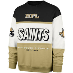 New Orleans Saints '47 Breeze Maximalist Sweatshirt - Black/Gold Sweatshirts