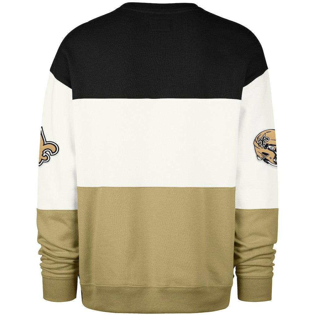 New Orleans Saints '47 Breeze Maximalist Sweatshirt - Black/Gold Sweatshirts