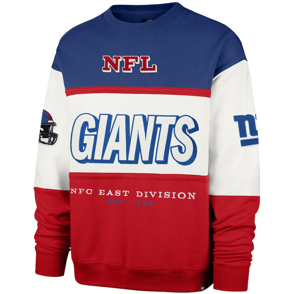 New York Giants '47 Breeze Maximalist Sweatshirt - Royal/Red Sweatshirts